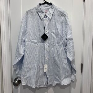 NWT Irish Linen Sport Buttondown shirt